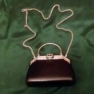 Leather Rhinestone Purse